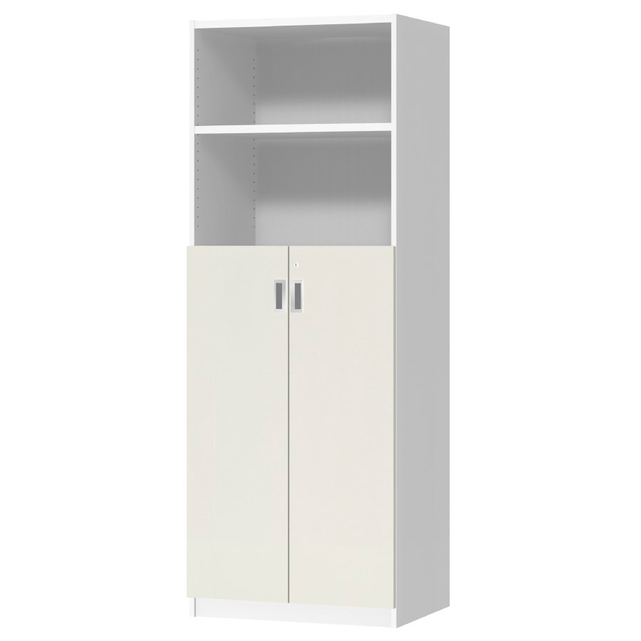 (商品画像) オーダーオフィスストッカー 奥行44.5cm×高さ191.1cm×幅60～70cm 3段扉