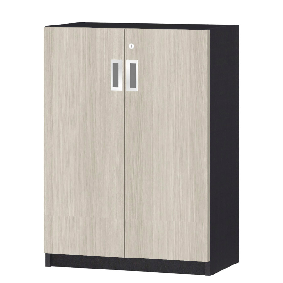 (商品画像) オーダーオフィスストッカー 奥行29.5cm×高さ83.2cm×幅45～59cm 2段扉