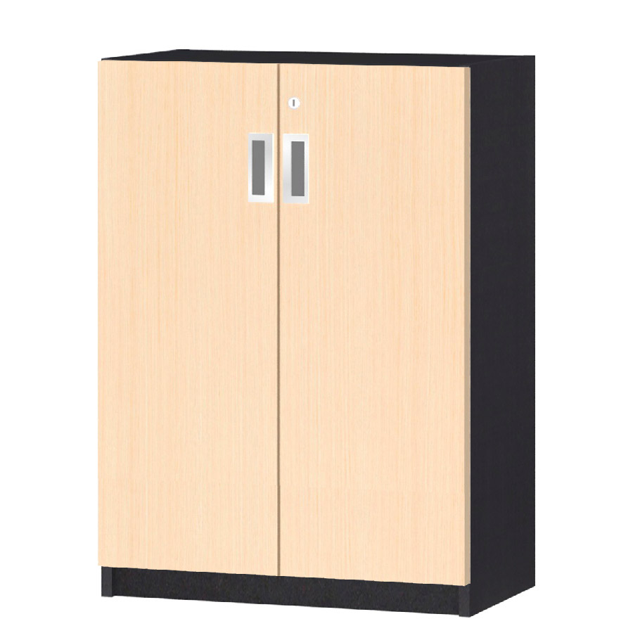 (商品画像) オーダーオフィスストッカー 奥行29.5cm×高さ83.2cm×幅45～59cm 2段扉