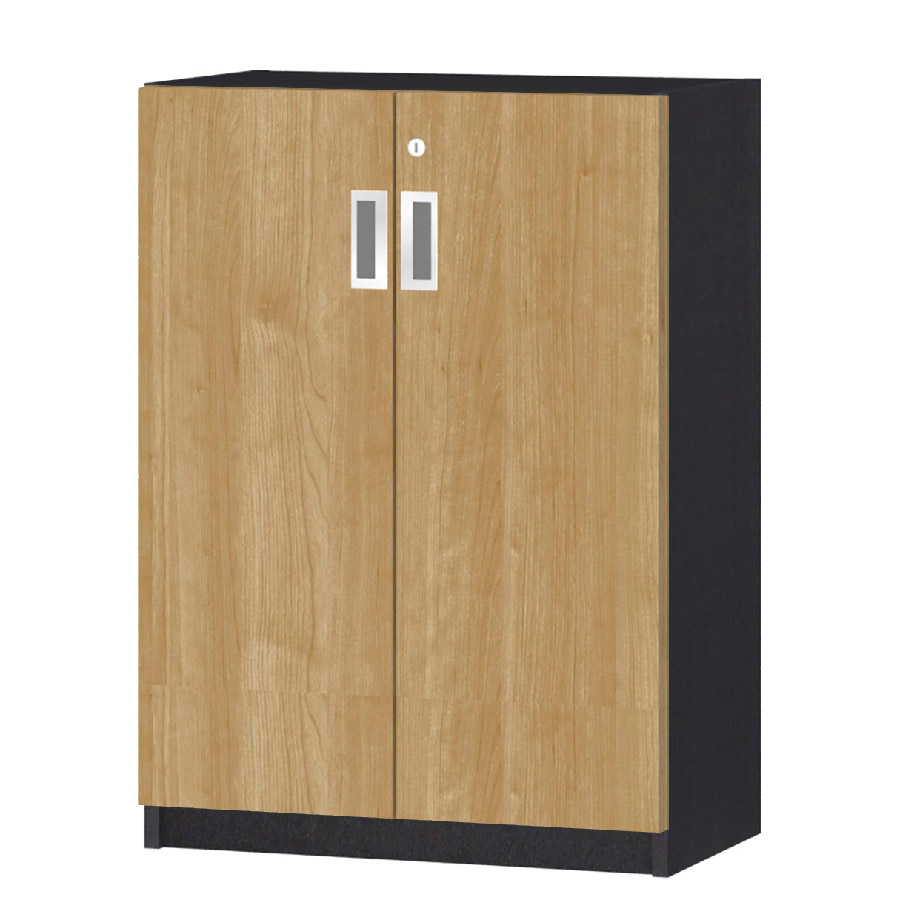 (商品画像) オーダーオフィスストッカー 奥行29.5cm×高さ83.2cm×幅45～59cm 2段扉