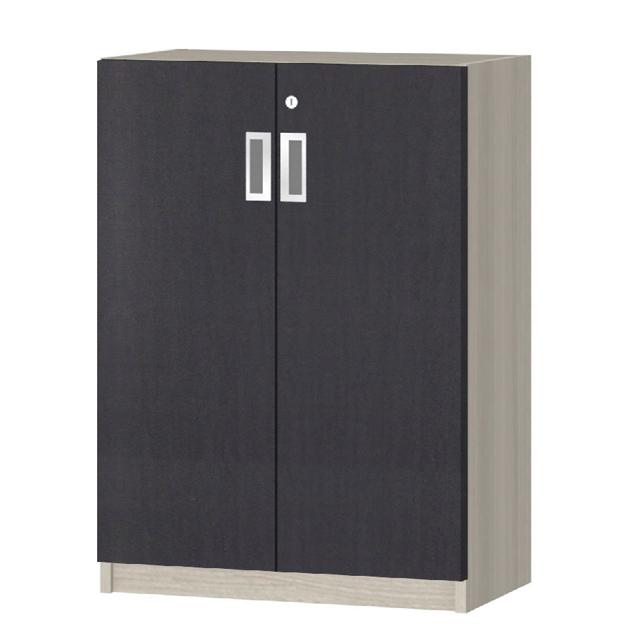 (商品画像) オーダーオフィスストッカー 奥行29.5cm×高さ83.2cm×幅45～59cm 2段扉