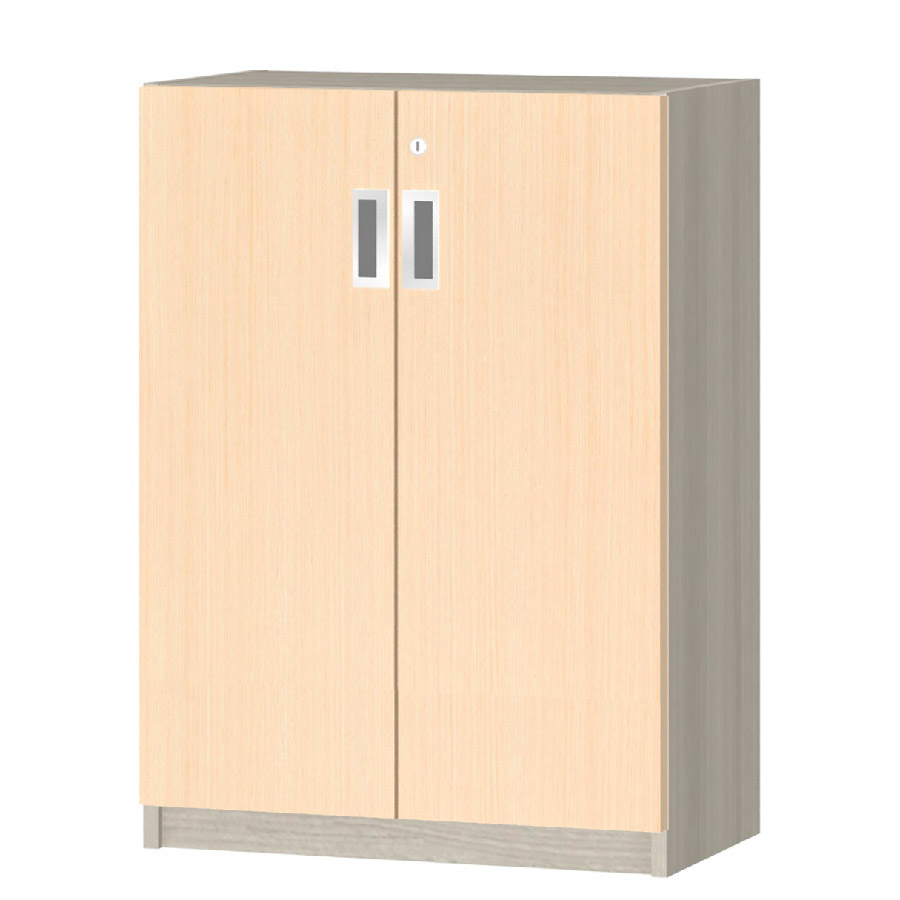 (商品画像) オーダーオフィスストッカー 奥行29.5cm×高さ83.2cm×幅45～59cm 2段扉