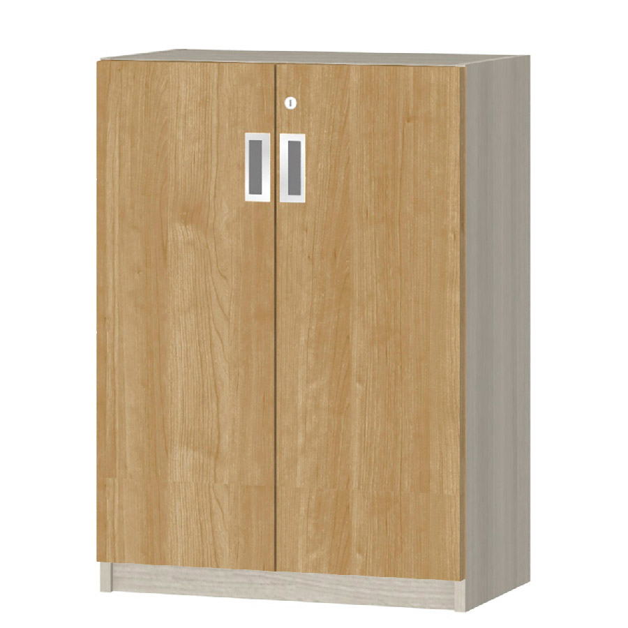 (商品画像) オーダーオフィスストッカー 奥行29.5cm×高さ83.2cm×幅45～59cm 2段扉