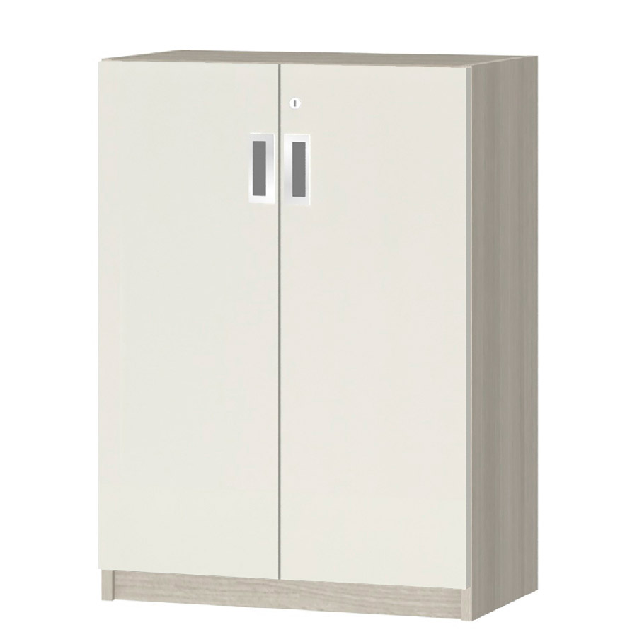 (商品画像) オーダーオフィスストッカー 奥行29.5cm×高さ83.2cm×幅45～59cm 2段扉