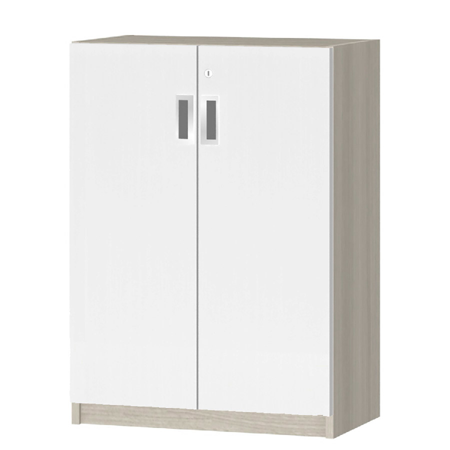 (商品画像) オーダーオフィスストッカー 奥行29.5cm×高さ83.2cm×幅45～59cm 2段扉