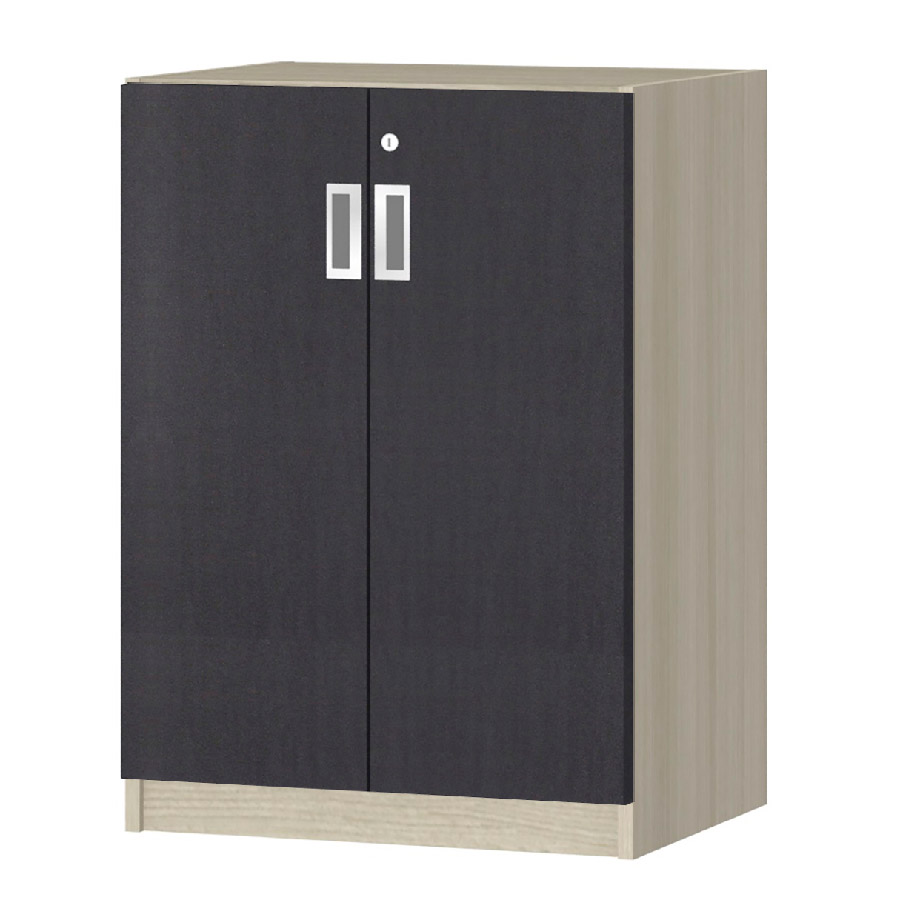 (商品画像) オーダーオフィスストッカー 奥行38.5cm×高さ83.2cm×幅45～59cm 2段扉