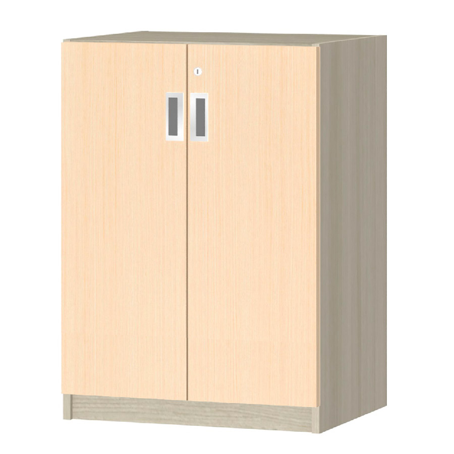 (商品画像) オーダーオフィスストッカー 奥行38.5cm×高さ83.2cm×幅45～59cm 2段扉