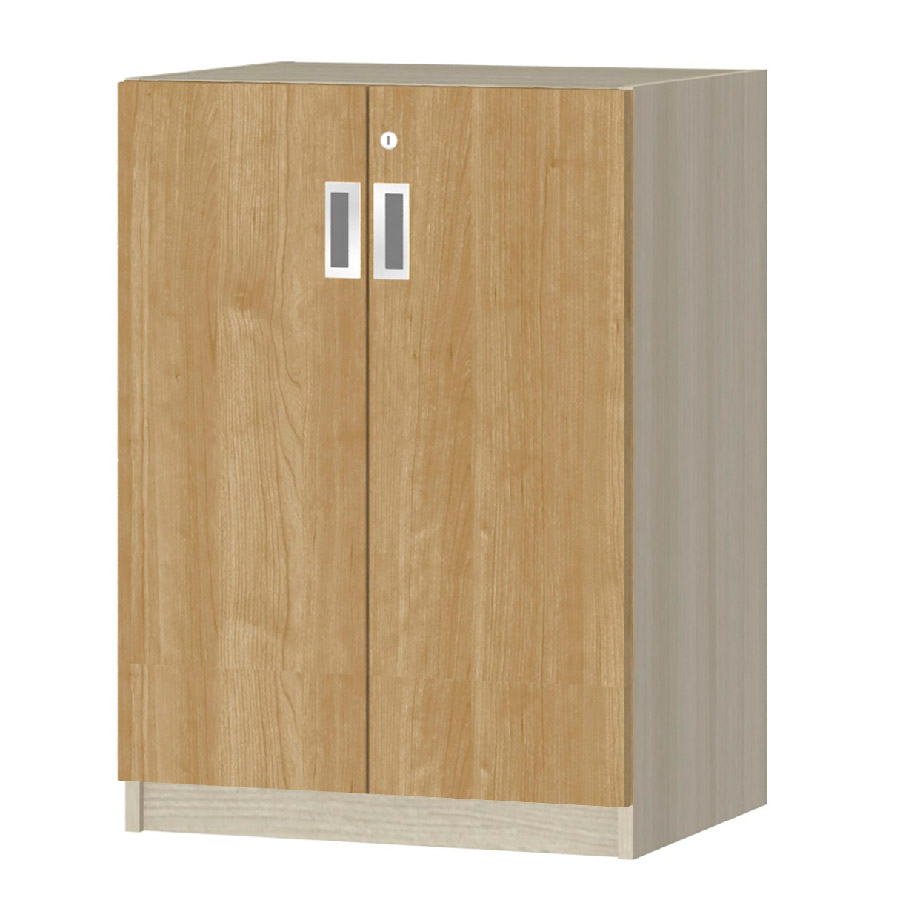 (商品画像) オーダーオフィスストッカー 奥行38.5cm×高さ83.2cm×幅45～59cm 2段扉