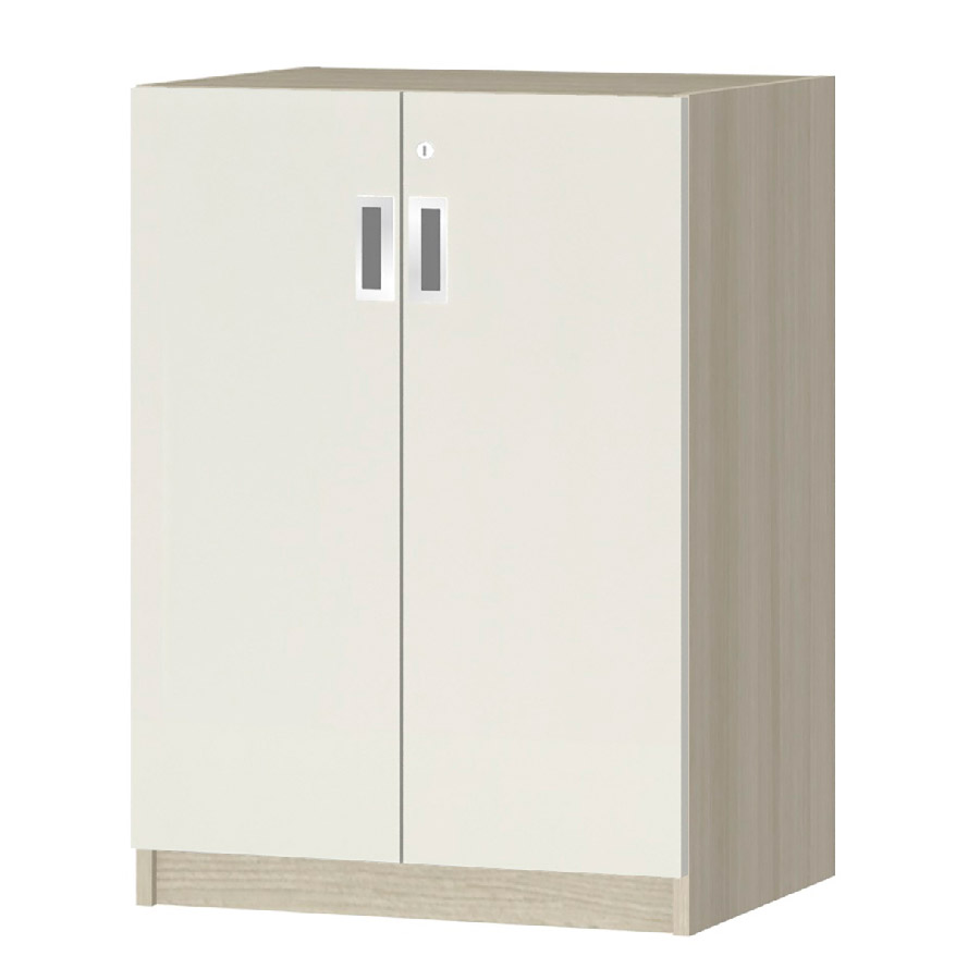 (商品画像) オーダーオフィスストッカー 奥行38.5cm×高さ83.2cm×幅45～59cm 2段扉