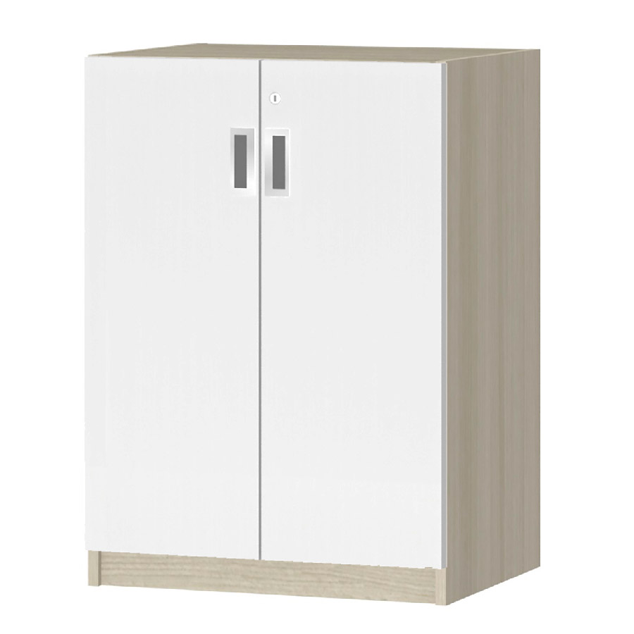 (商品画像) オーダーオフィスストッカー 奥行38.5cm×高さ83.2cm×幅45～59cm 2段扉