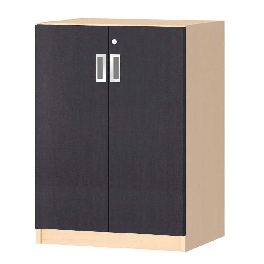 (商品画像) オーダーオフィスストッカー 奥行38.5cm×高さ83.2cm×幅45～59cm 2段扉