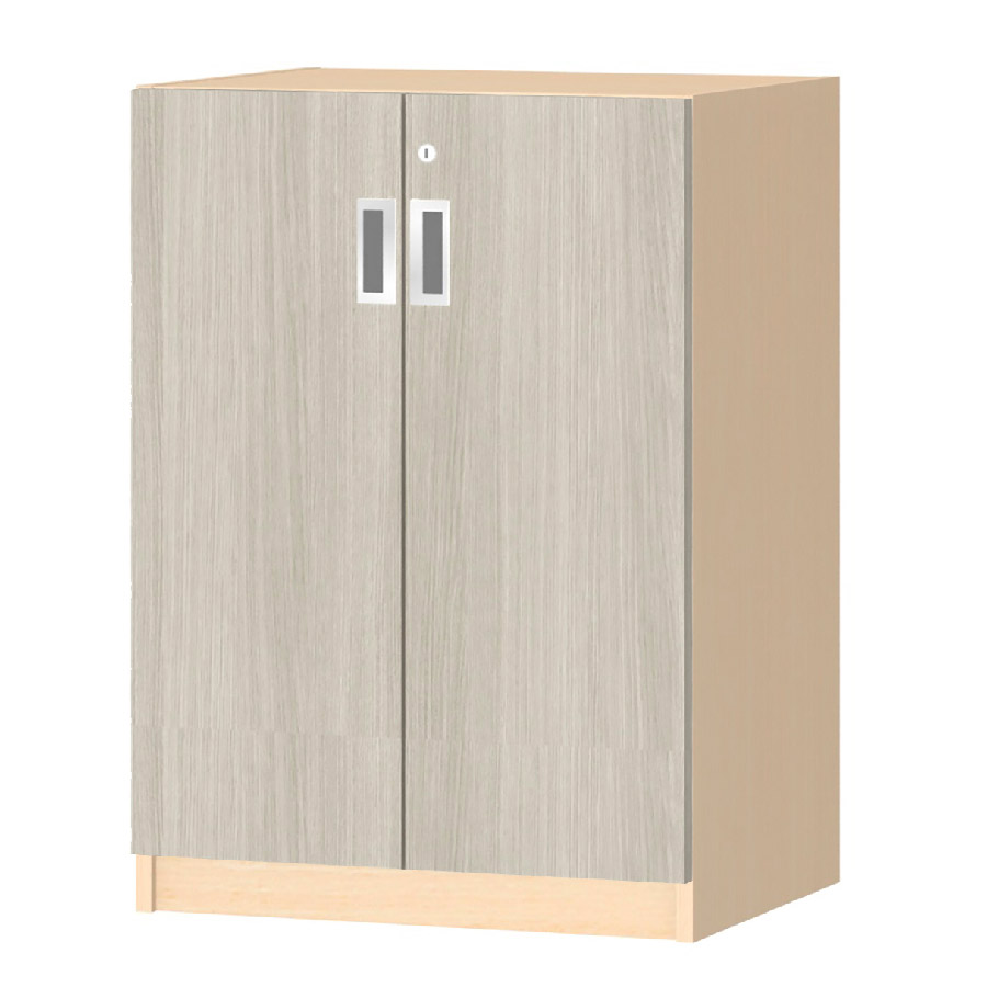 (商品画像) オーダーオフィスストッカー 奥行38.5cm×高さ83.2cm×幅45～59cm 2段扉