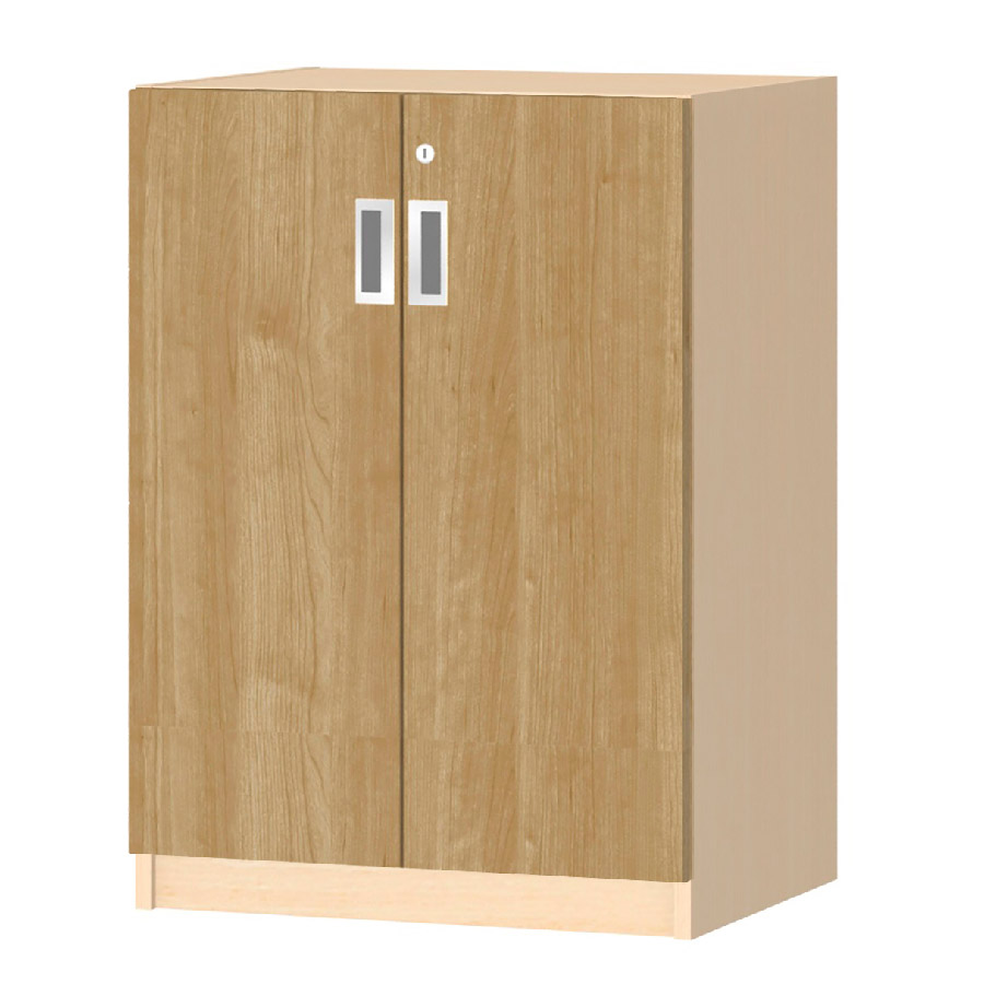 (商品画像) オーダーオフィスストッカー 奥行38.5cm×高さ83.2cm×幅45～59cm 2段扉