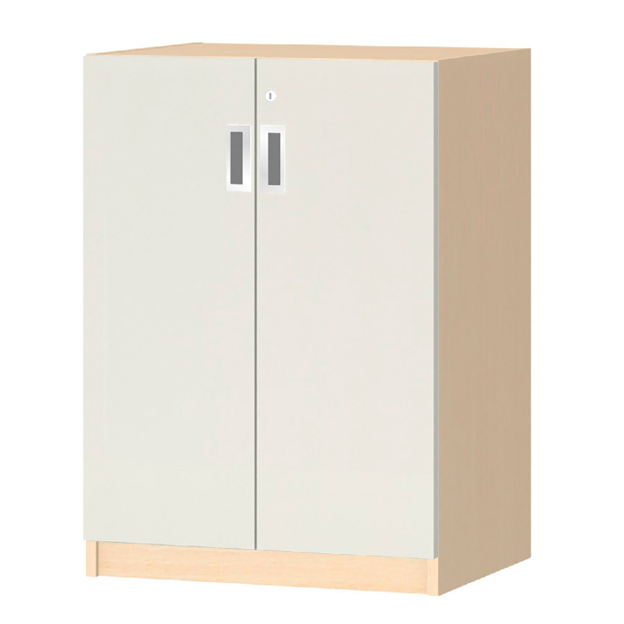 (商品画像) オーダーオフィスストッカー 奥行38.5cm×高さ83.2cm×幅45～59cm 2段扉