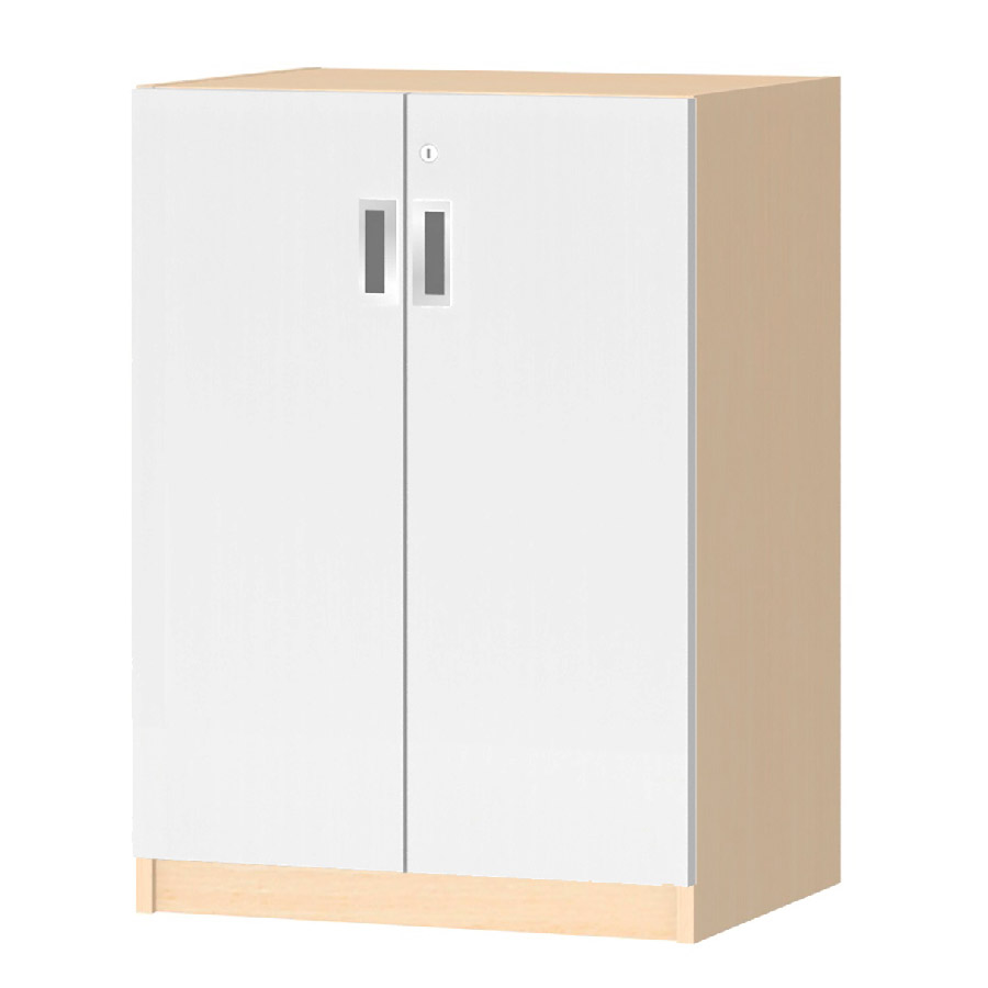 (商品画像) オーダーオフィスストッカー 奥行38.5cm×高さ83.2cm×幅45～59cm 2段扉