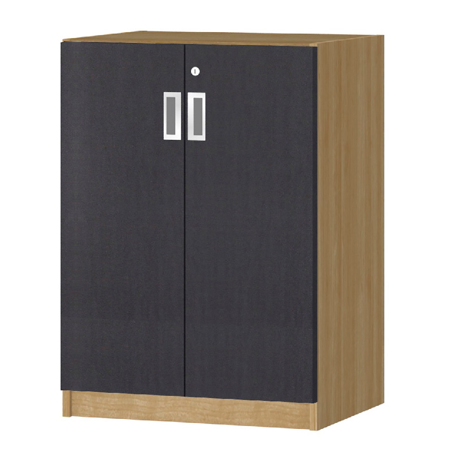 (商品画像) オーダーオフィスストッカー 奥行38.5cm×高さ83.2cm×幅45～59cm 2段扉