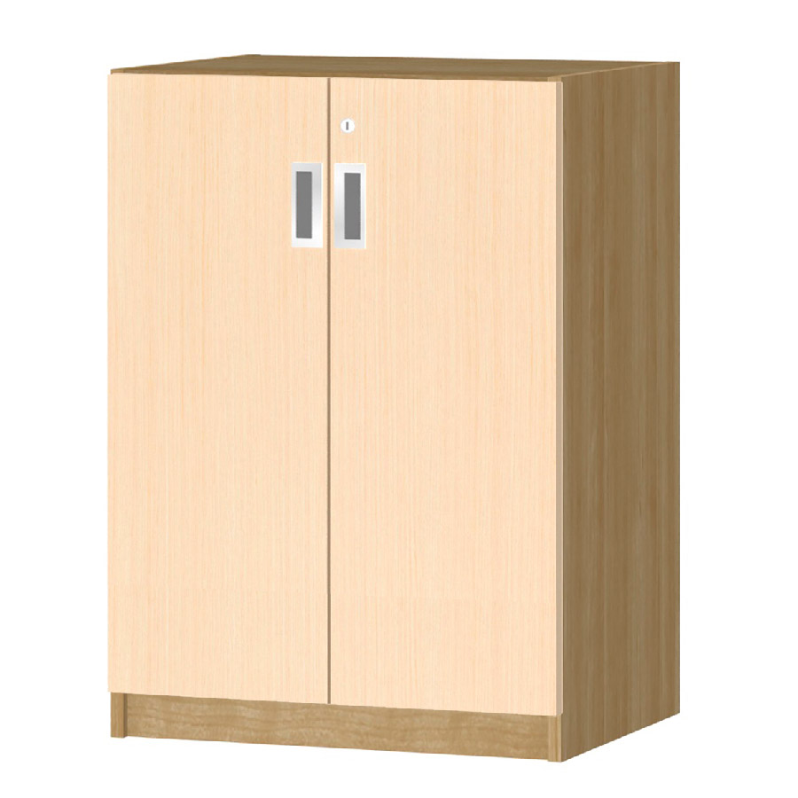 (商品画像) オーダーオフィスストッカー 奥行38.5cm×高さ83.2cm×幅45～59cm 2段扉