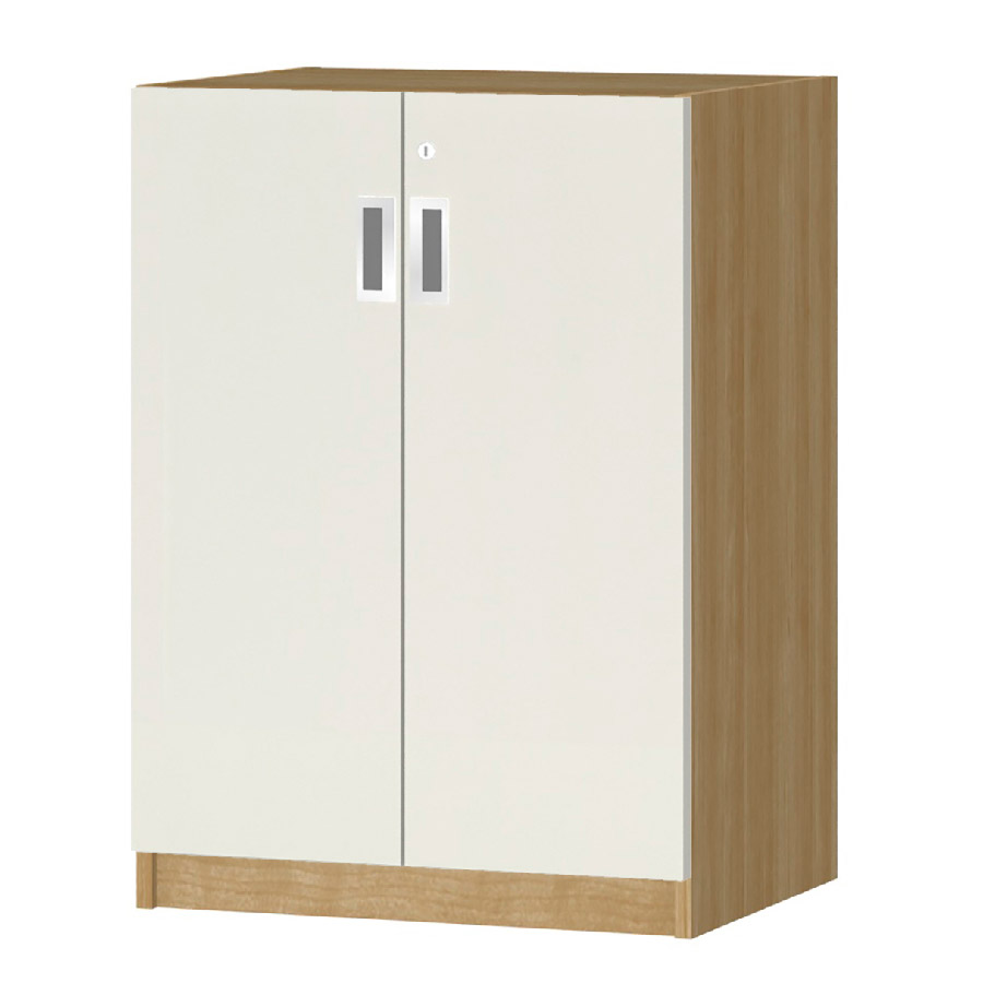 (商品画像) オーダーオフィスストッカー 奥行38.5cm×高さ83.2cm×幅45～59cm 2段扉