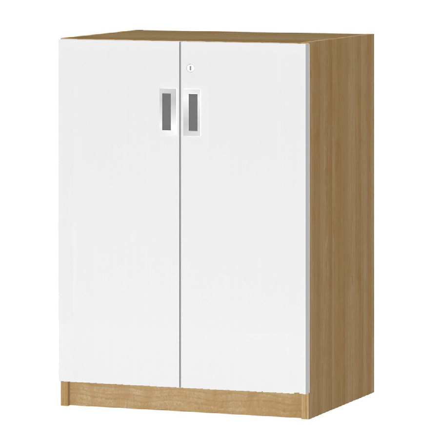 (商品画像) オーダーオフィスストッカー 奥行38.5cm×高さ83.2cm×幅45～59cm 2段扉