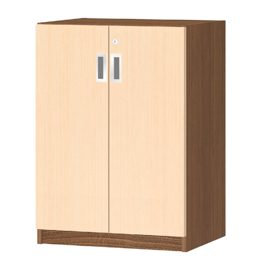 (商品画像) オーダーオフィスストッカー 奥行38.5cm×高さ83.2cm×幅45～59cm 2段扉