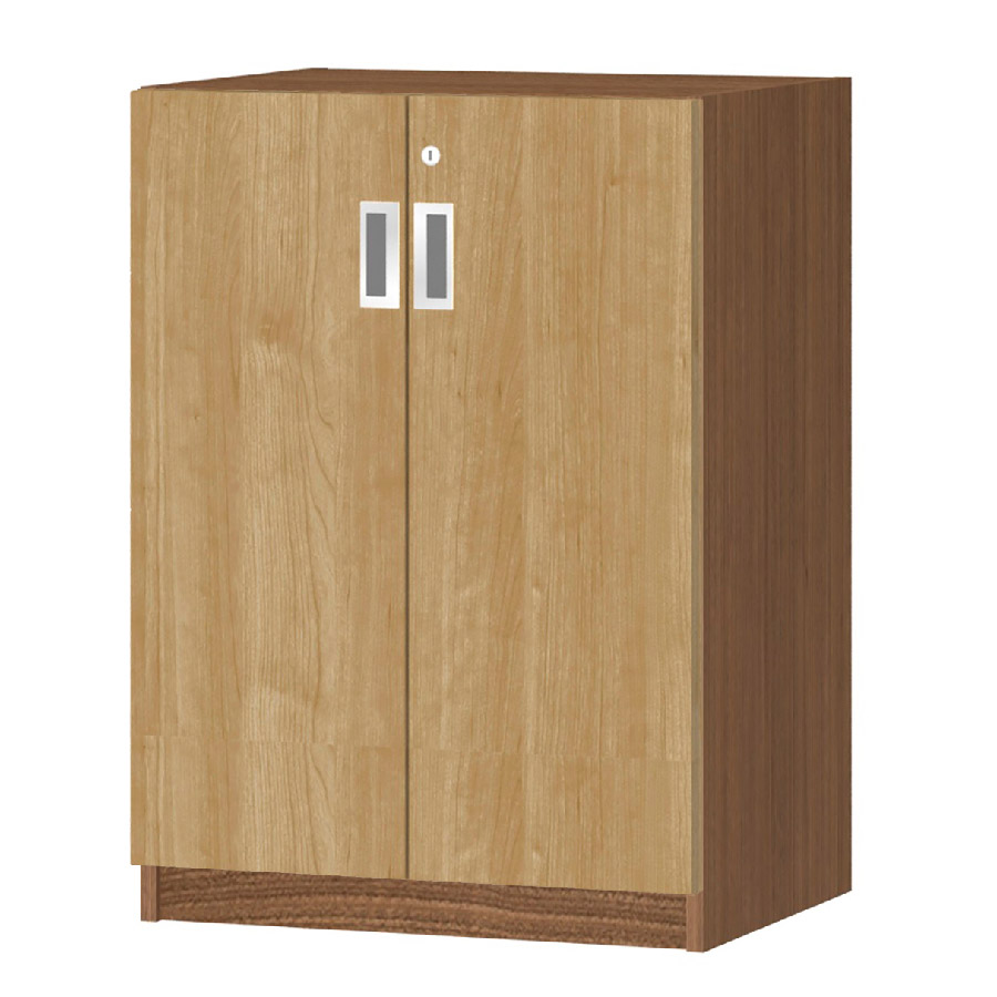 (商品画像) オーダーオフィスストッカー 奥行38.5cm×高さ83.2cm×幅45～59cm 2段扉