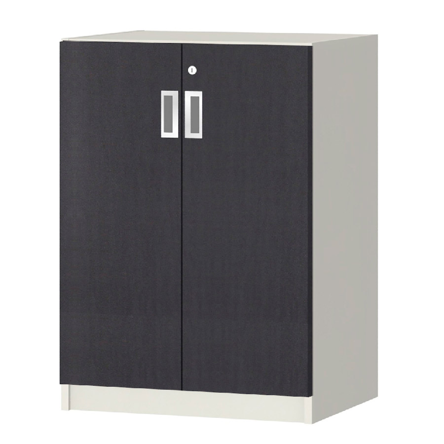 (商品画像) オーダーオフィスストッカー 奥行38.5cm×高さ83.2cm×幅45～59cm 2段扉