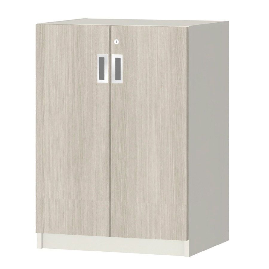 (商品画像) オーダーオフィスストッカー 奥行38.5cm×高さ83.2cm×幅45～59cm 2段扉