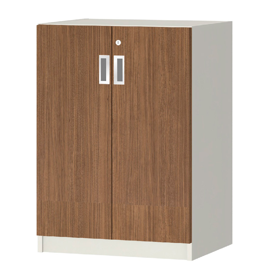 (商品画像) オーダーオフィスストッカー 奥行38.5cm×高さ83.2cm×幅45～59cm 2段扉