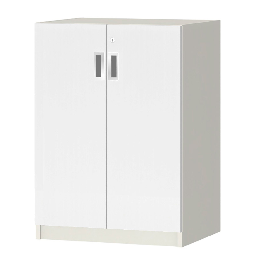 (商品画像) オーダーオフィスストッカー 奥行38.5cm×高さ83.2cm×幅45～59cm 2段扉