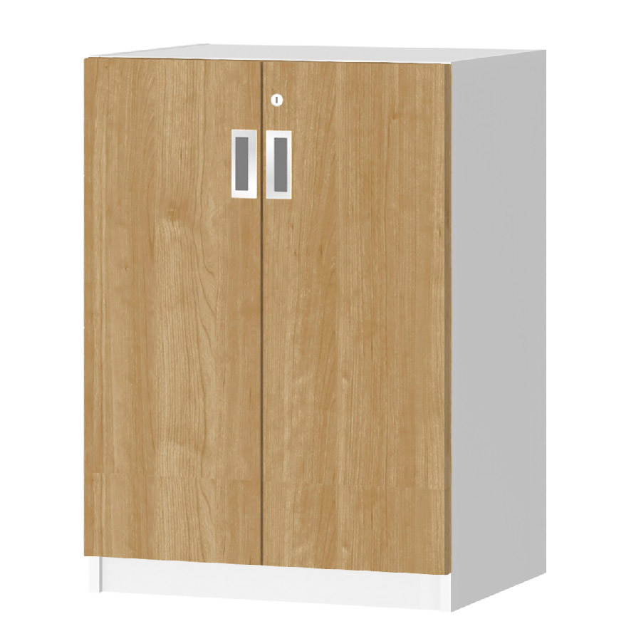 (商品画像) オーダーオフィスストッカー 奥行38.5cm×高さ83.2cm×幅45～59cm 2段扉