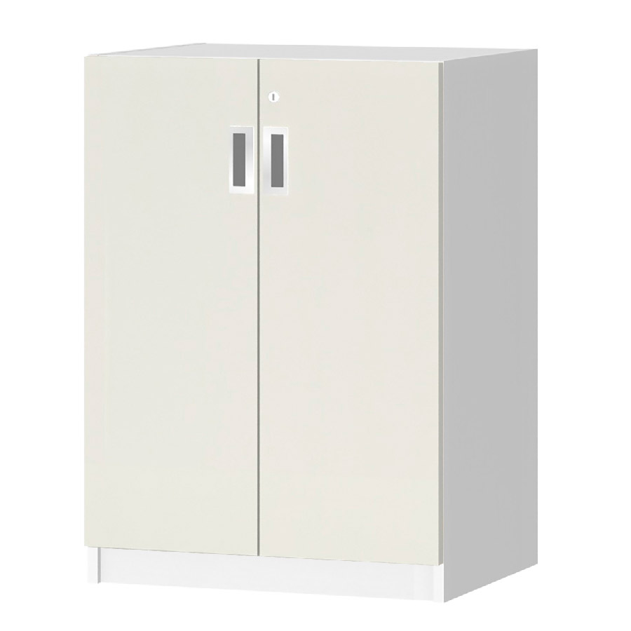 (商品画像) オーダーオフィスストッカー 奥行38.5cm×高さ83.2cm×幅45～59cm 2段扉