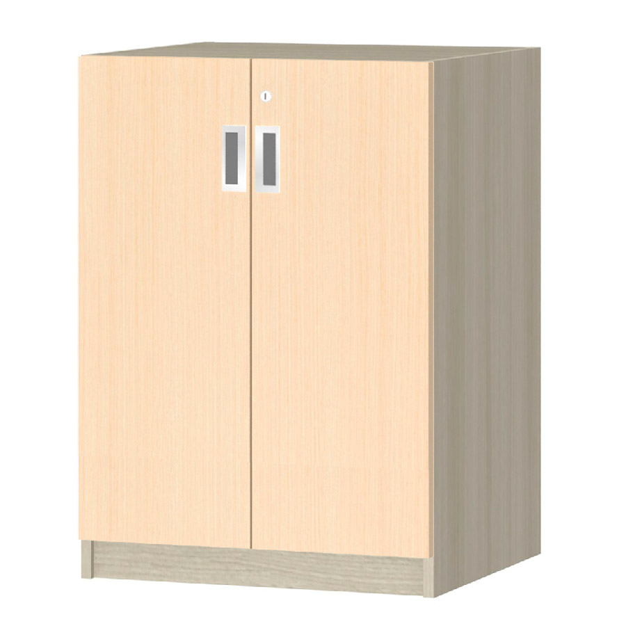 (商品画像) オーダーオフィスストッカー 奥行44.5cm×高さ83.2cm×幅45～59cm 2段扉