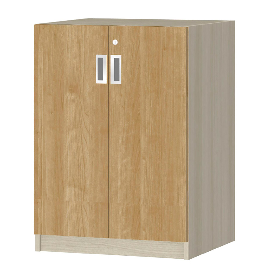 (商品画像) オーダーオフィスストッカー 奥行44.5cm×高さ83.2cm×幅45～59cm 2段扉