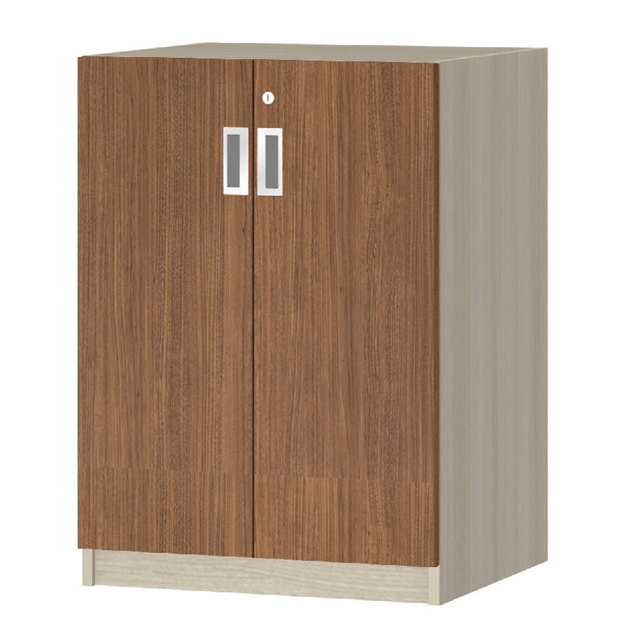 (商品画像) オーダーオフィスストッカー 奥行44.5cm×高さ83.2cm×幅45～59cm 2段扉