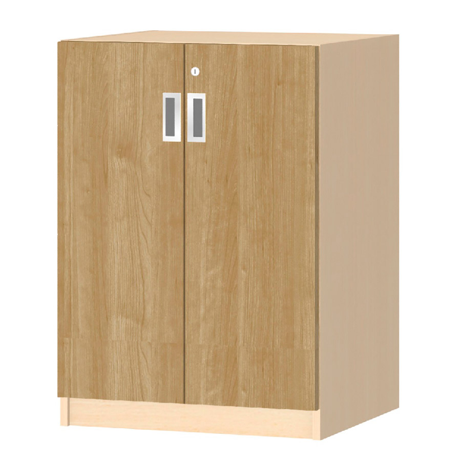 (商品画像) オーダーオフィスストッカー 奥行44.5cm×高さ83.2cm×幅45～59cm 2段扉