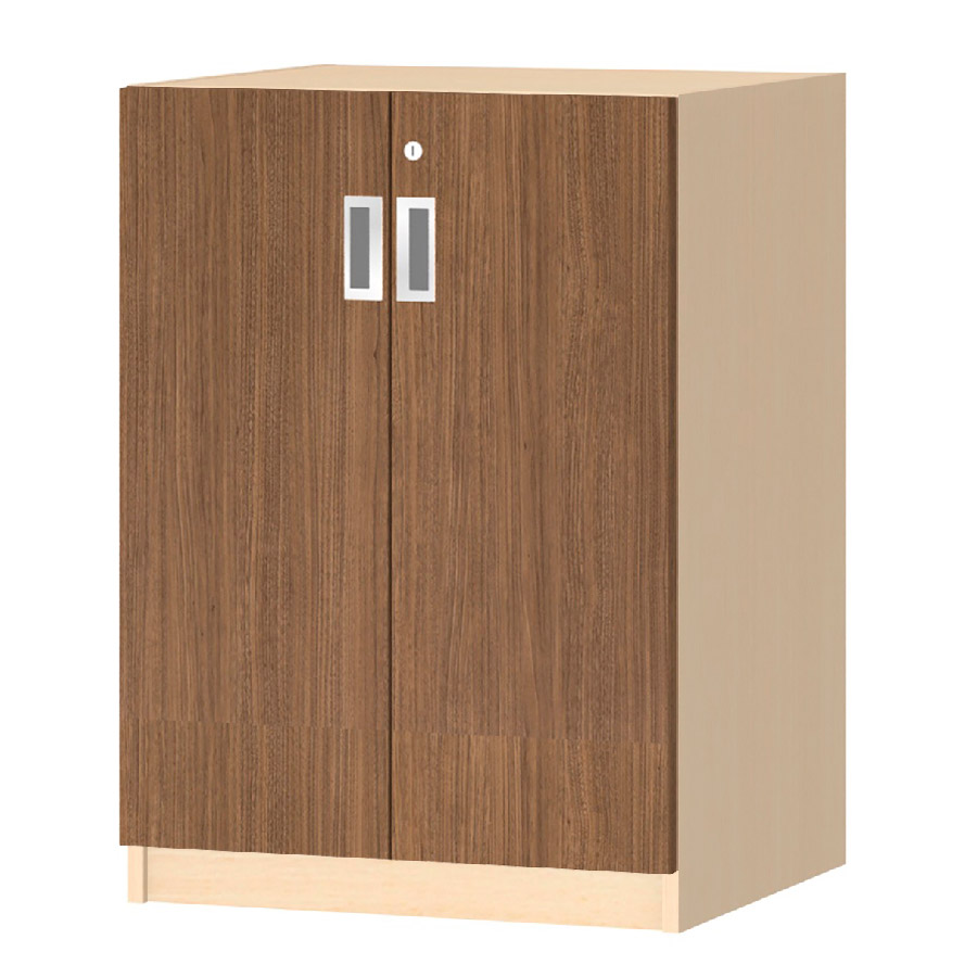 (商品画像) オーダーオフィスストッカー 奥行44.5cm×高さ83.2cm×幅45～59cm 2段扉