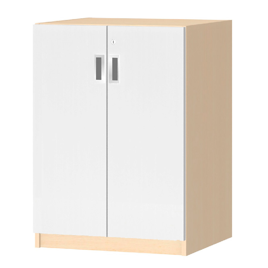 (商品画像) オーダーオフィスストッカー 奥行44.5cm×高さ83.2cm×幅45～59cm 2段扉