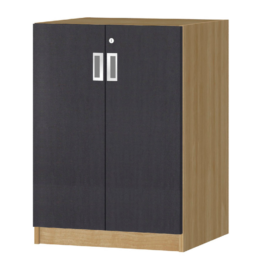 (商品画像) オーダーオフィスストッカー 奥行44.5cm×高さ83.2cm×幅45～59cm 2段扉