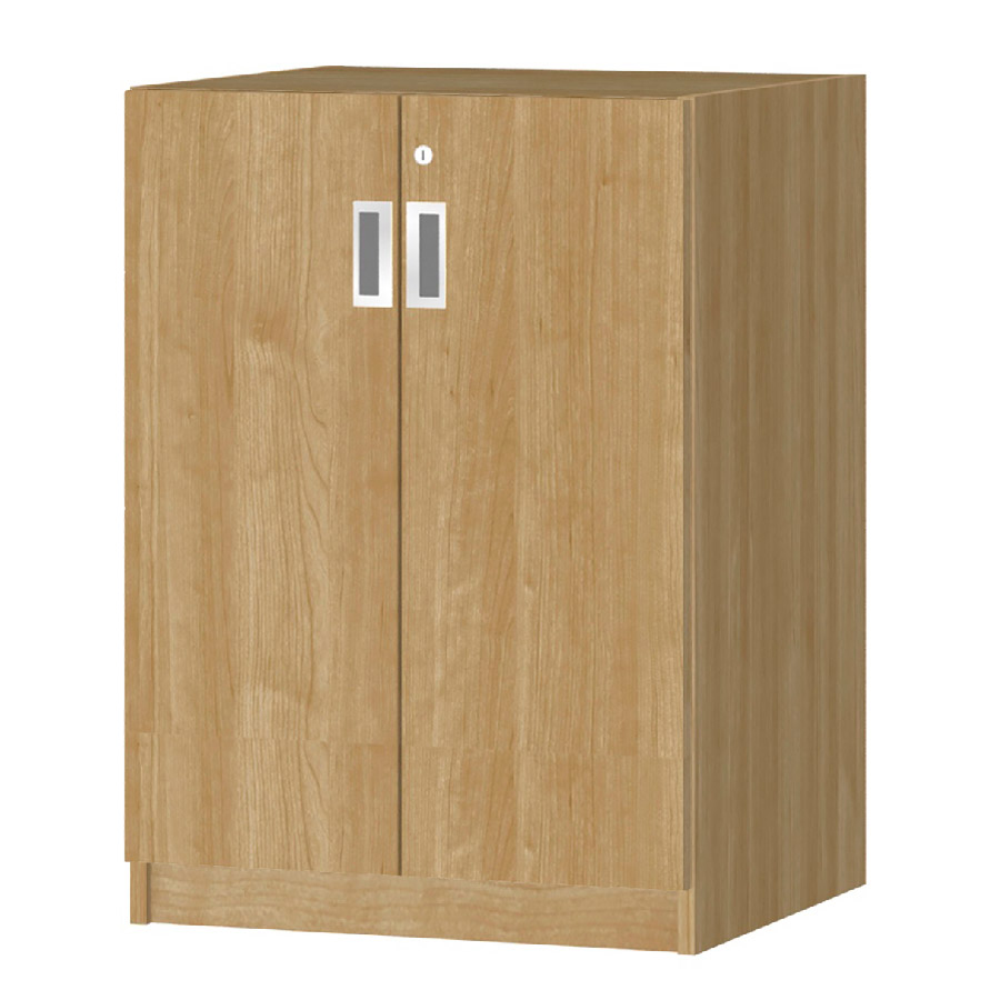 (商品画像) オーダーオフィスストッカー 奥行44.5cm×高さ83.2cm×幅45～59cm 2段扉