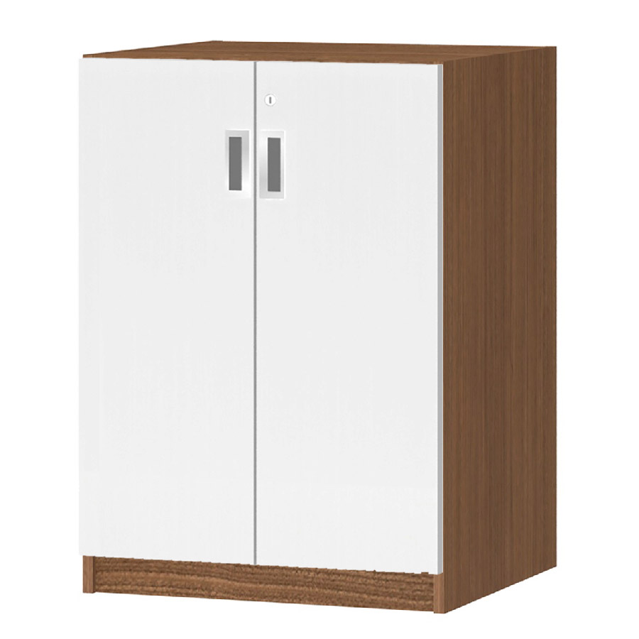 (商品画像) オーダーオフィスストッカー 奥行44.5cm×高さ83.2cm×幅45～59cm 2段扉