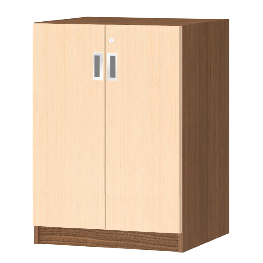 (商品画像) オーダーオフィスストッカー 奥行44.5cm×高さ83.2cm×幅45～59cm 2段扉