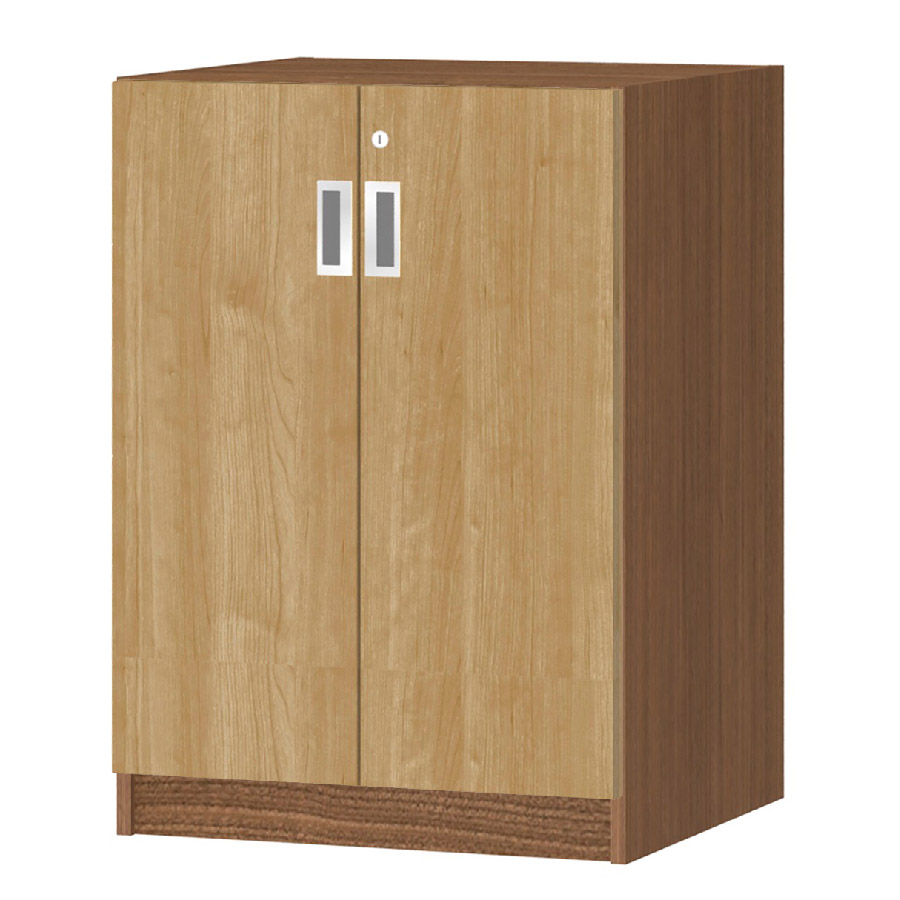 (商品画像) オーダーオフィスストッカー 奥行44.5cm×高さ83.2cm×幅45～59cm 2段扉