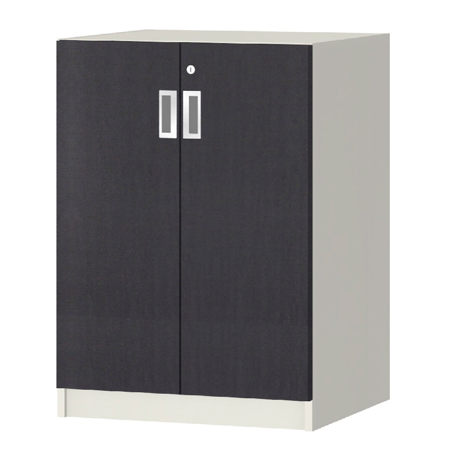 (商品画像) オーダーオフィスストッカー 奥行44.5cm×高さ83.2cm×幅45～59cm 2段扉