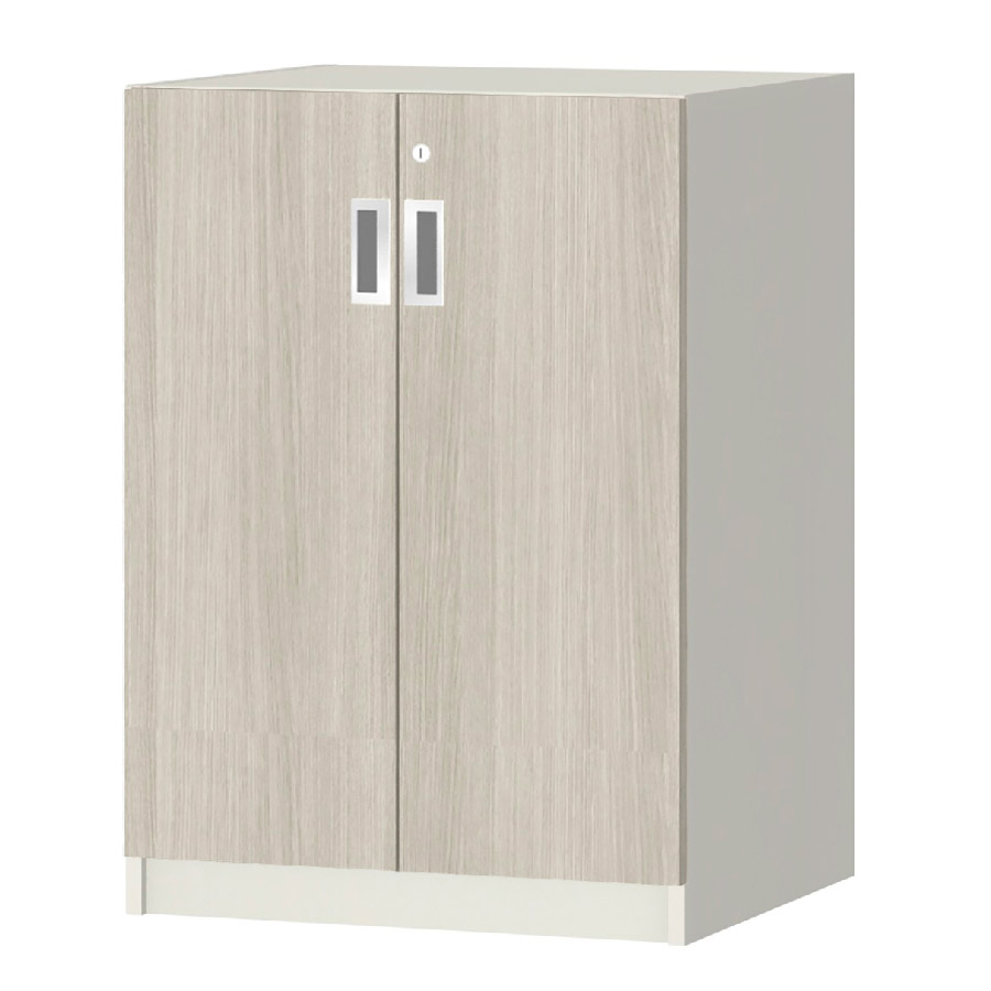 (商品画像) オーダーオフィスストッカー 奥行44.5cm×高さ83.2cm×幅45～59cm 2段扉