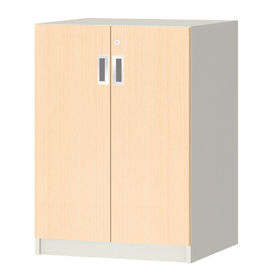 (商品画像) オーダーオフィスストッカー 奥行44.5cm×高さ83.2cm×幅45～59cm 2段扉