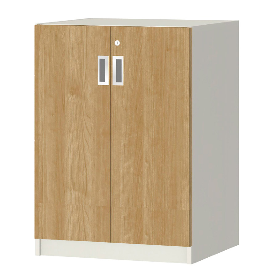 (商品画像) オーダーオフィスストッカー 奥行44.5cm×高さ83.2cm×幅45～59cm 2段扉