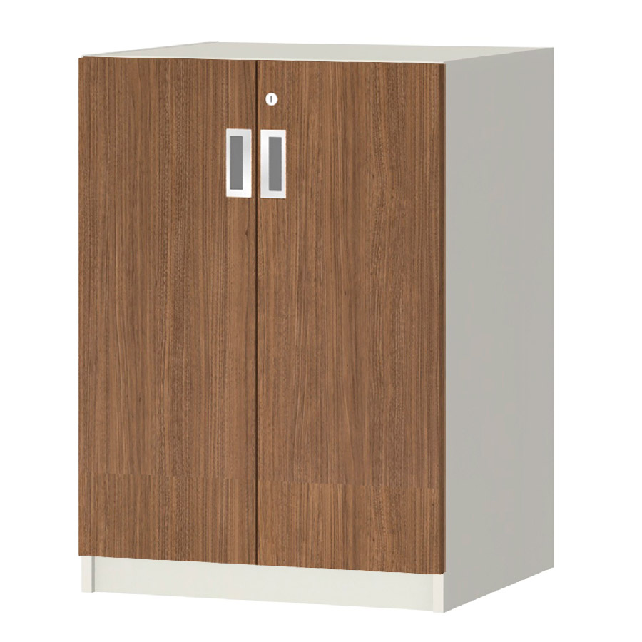 (商品画像) オーダーオフィスストッカー 奥行44.5cm×高さ83.2cm×幅45～59cm 2段扉