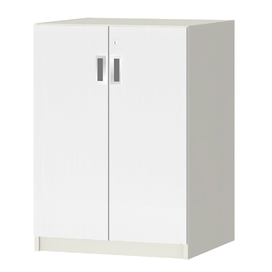 (商品画像) オーダーオフィスストッカー 奥行44.5cm×高さ83.2cm×幅45～59cm 2段扉