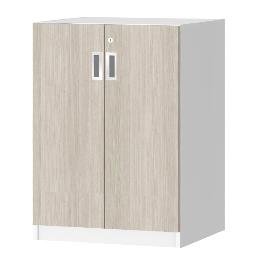 (商品画像) オーダーオフィスストッカー 奥行44.5cm×高さ83.2cm×幅45～59cm 2段扉