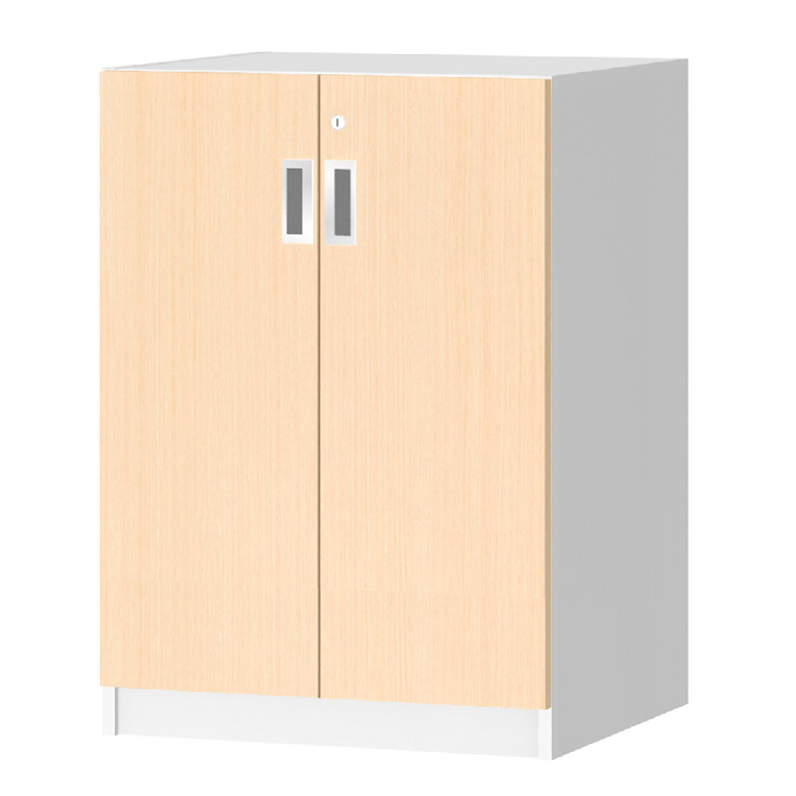 (商品画像) オーダーオフィスストッカー 奥行44.5cm×高さ83.2cm×幅45～59cm 2段扉